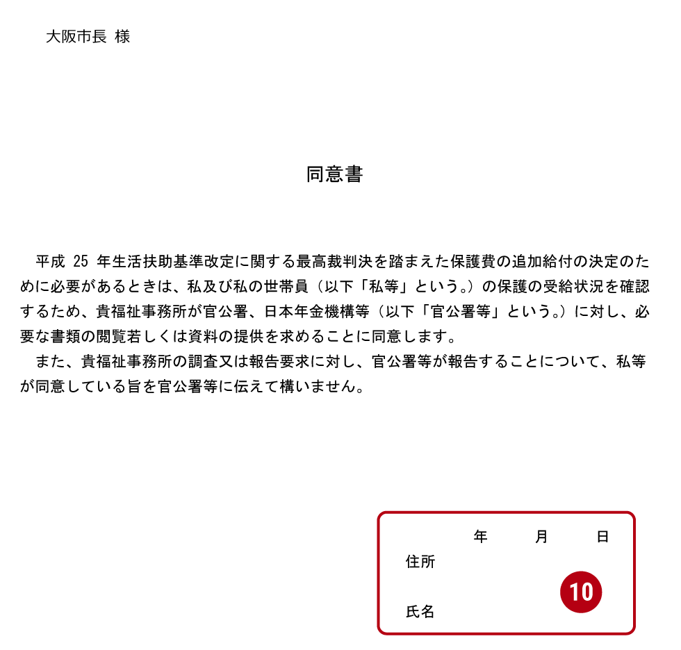 同意書